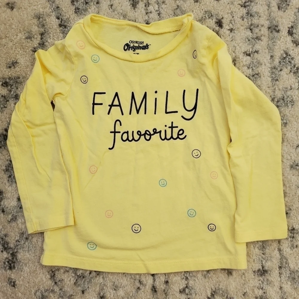Oshkosh Family Favorite‎ Long Sleeve Top 3T Toddler